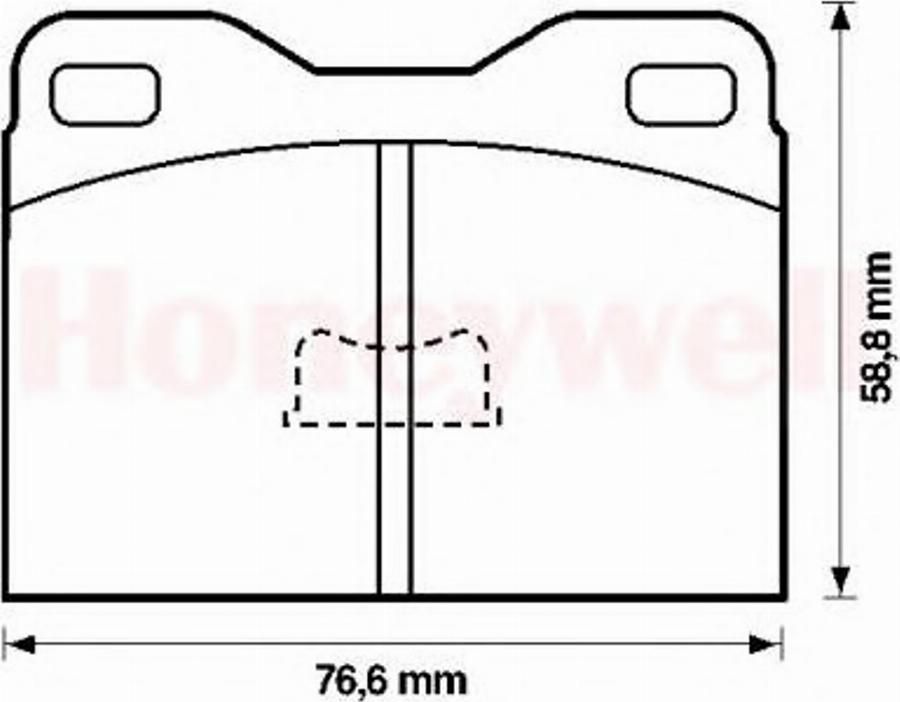 BENDIX 571245B - Гальмівні колодки, дискові гальма autozip.com.ua