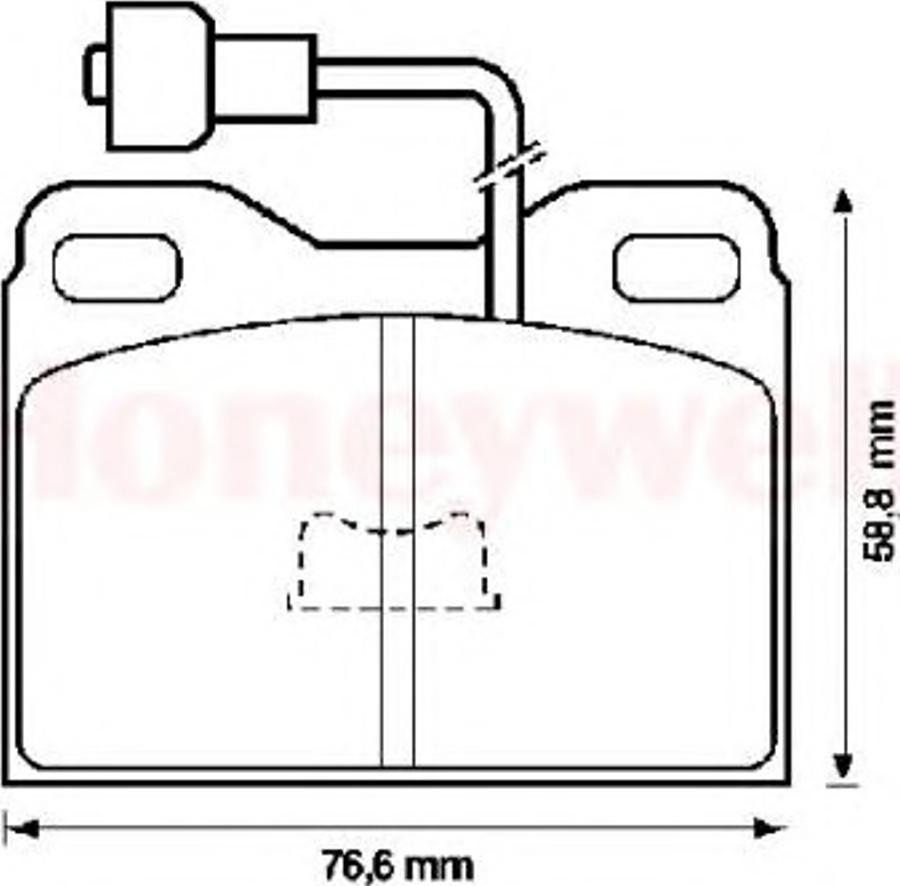 BENDIX 571248B - Гальмівні колодки, дискові гальма autozip.com.ua