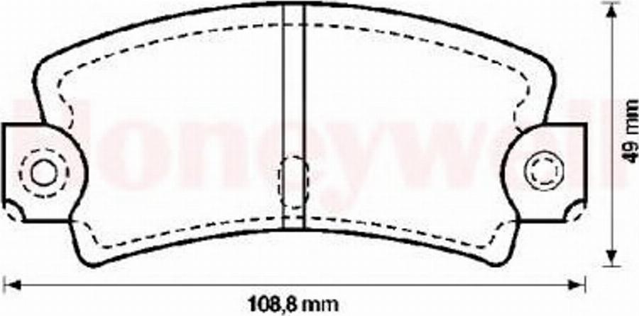 BENDIX 571243B - Гальмівні колодки, дискові гальма autozip.com.ua