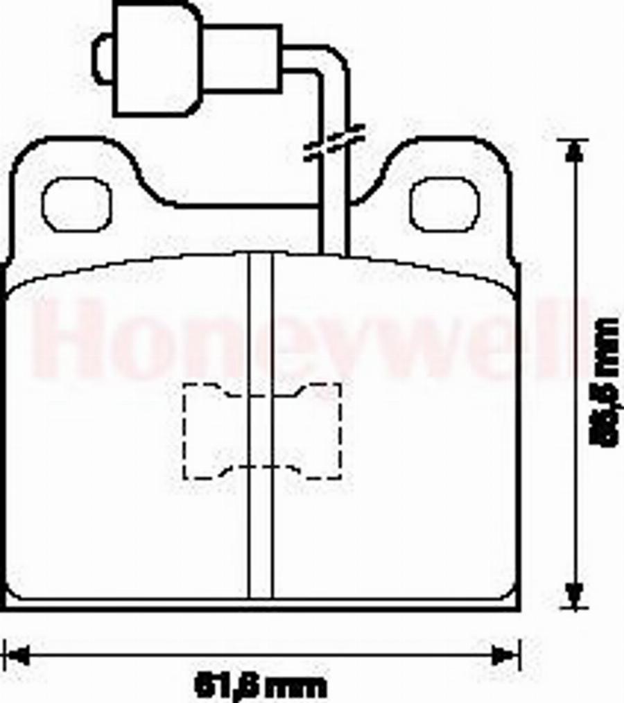 BENDIX 571254B - Гальмівні колодки, дискові гальма autozip.com.ua