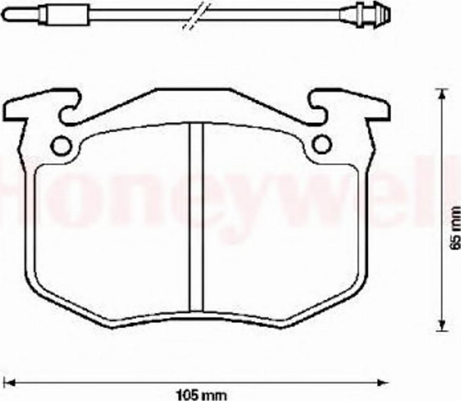 BENDIX 571262X - Гальмівні колодки, дискові гальма autozip.com.ua