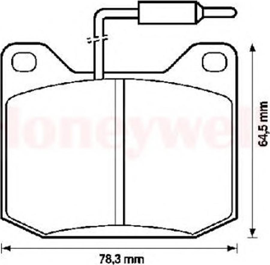 BENDIX 571206X - Гальмівні колодки, дискові гальма autozip.com.ua