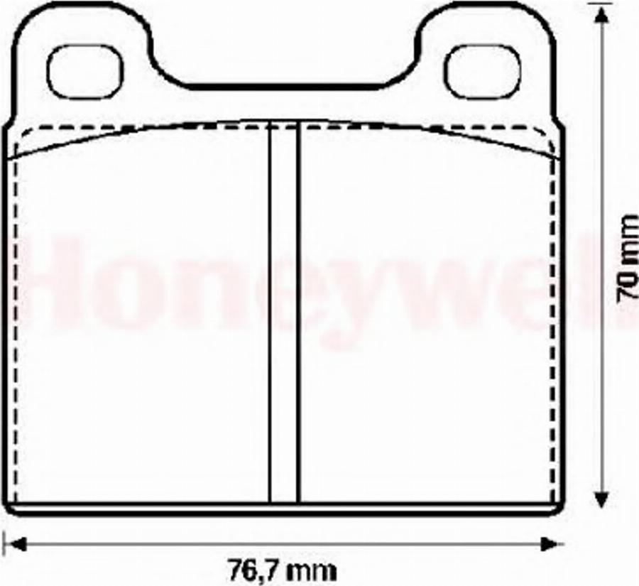 BENDIX 571215X - Гальмівні колодки, дискові гальма autozip.com.ua