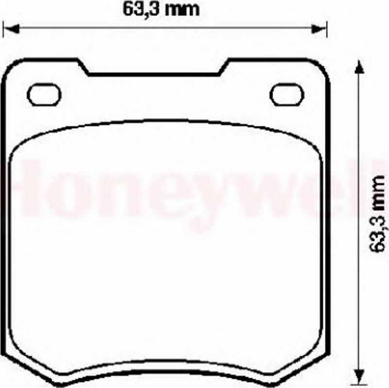 BENDIX 571211B - Гальмівні колодки, дискові гальма autozip.com.ua