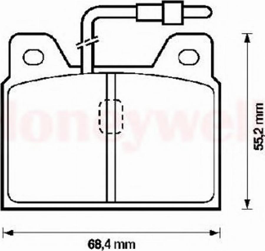 BENDIX 571218B - Гальмівні колодки, дискові гальма autozip.com.ua