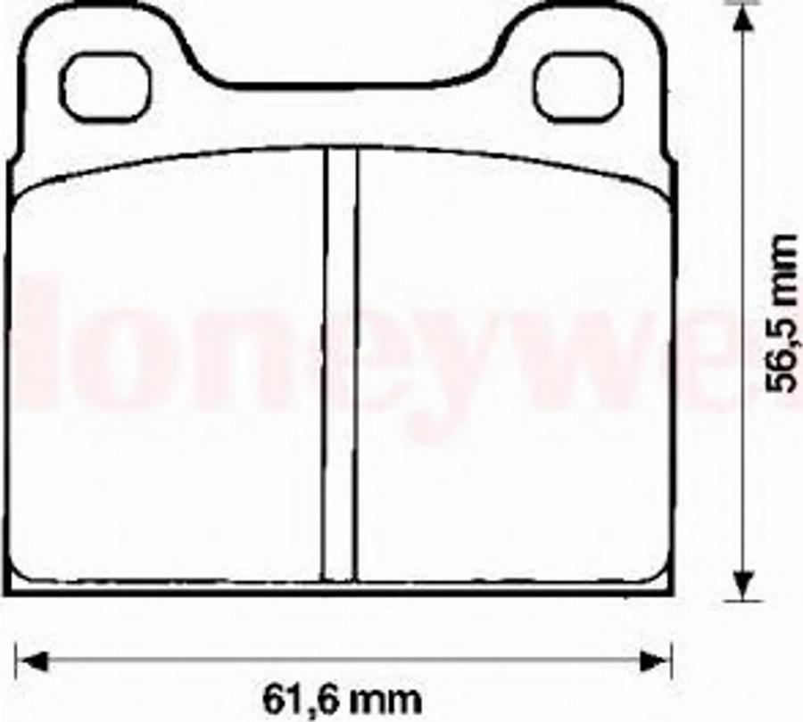 BENDIX 571213B - Гальмівні колодки, дискові гальма autozip.com.ua