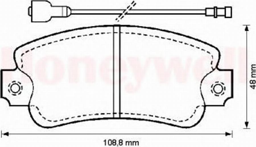 BENDIX 571285B - Гальмівні колодки, дискові гальма autozip.com.ua