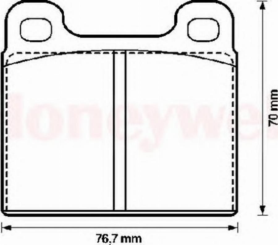 BENDIX 571236X - Гальмівні колодки, дискові гальма autozip.com.ua