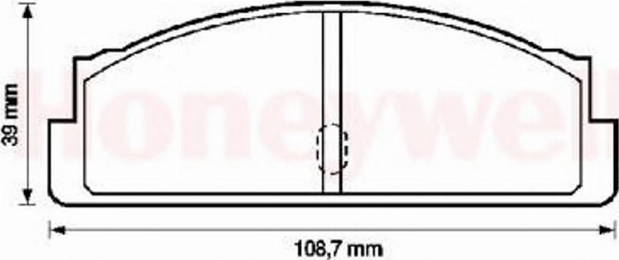 BENDIX 571226B - Гальмівні колодки, дискові гальма autozip.com.ua