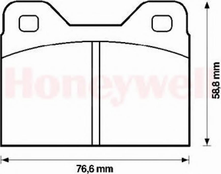 BENDIX 571222B - Гальмівні колодки, дискові гальма autozip.com.ua