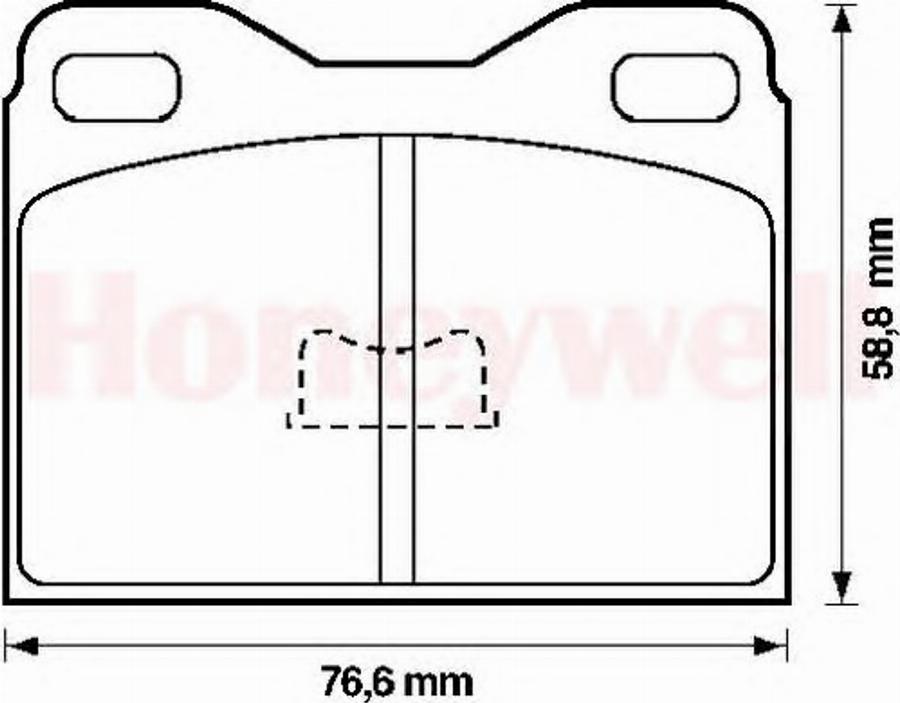 BENDIX 571227B - Гальмівні колодки, дискові гальма autozip.com.ua