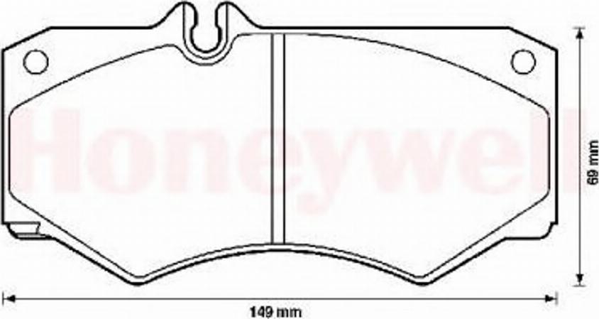 BENDIX 571272B - Гальмівні колодки, дискові гальма autozip.com.ua