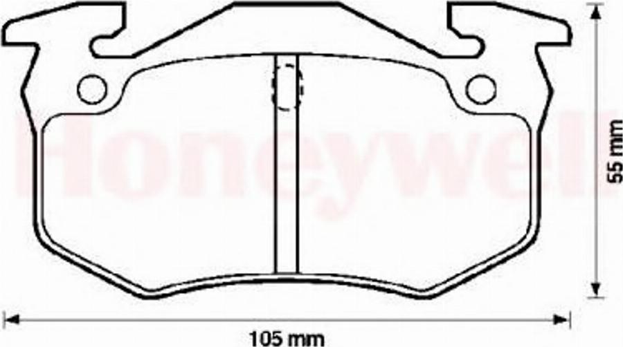 BENDIX 571744B - Гальмівні колодки, дискові гальма autozip.com.ua