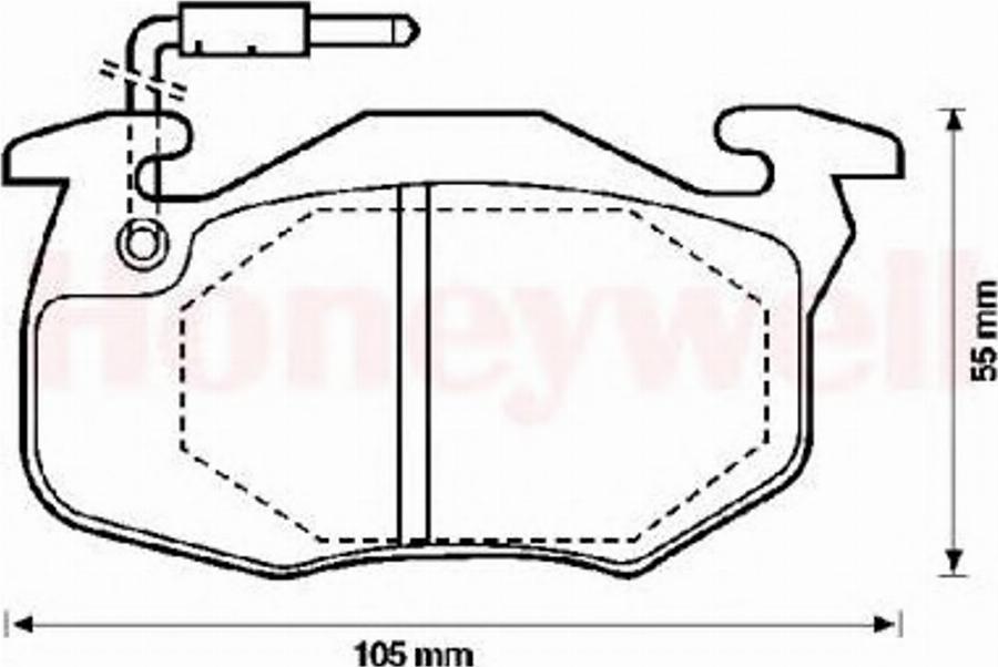 BENDIX 571743X - Гальмівні колодки, дискові гальма autozip.com.ua