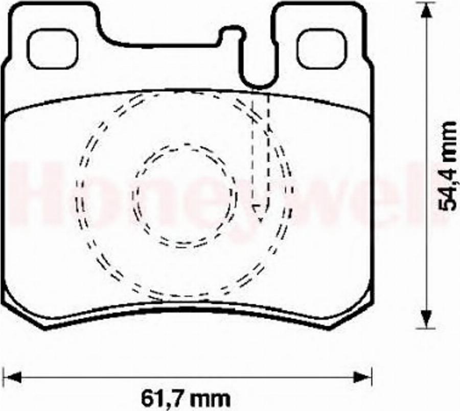 BENDIX 571753X - Гальмівні колодки, дискові гальма autozip.com.ua