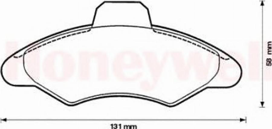 BENDIX 571726B - Гальмівні колодки, дискові гальма autozip.com.ua