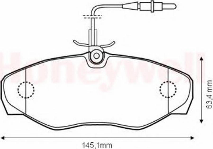 BENDIX 573095B - Гальмівні колодки, дискові гальма autozip.com.ua