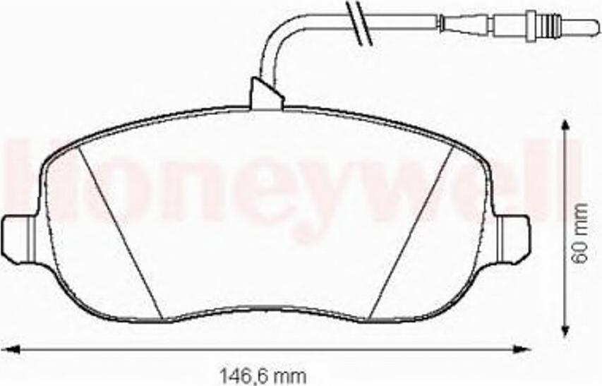 BENDIX 573096B - Гальмівні колодки, дискові гальма autozip.com.ua