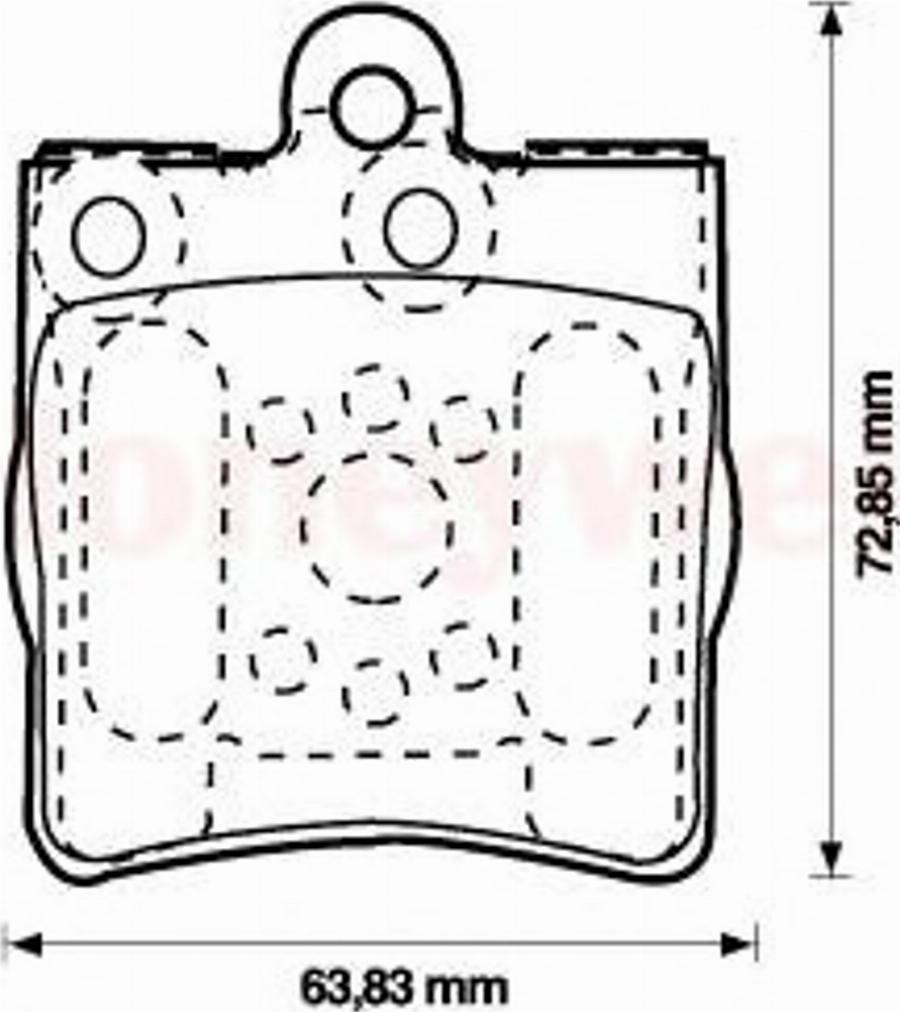 BENDIX 573093 B - Гальмівні колодки, дискові гальма autozip.com.ua