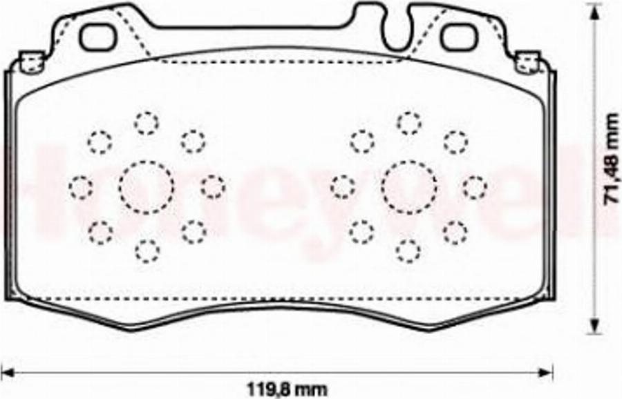 BENDIX 573092B - Гальмівні колодки, дискові гальма autozip.com.ua