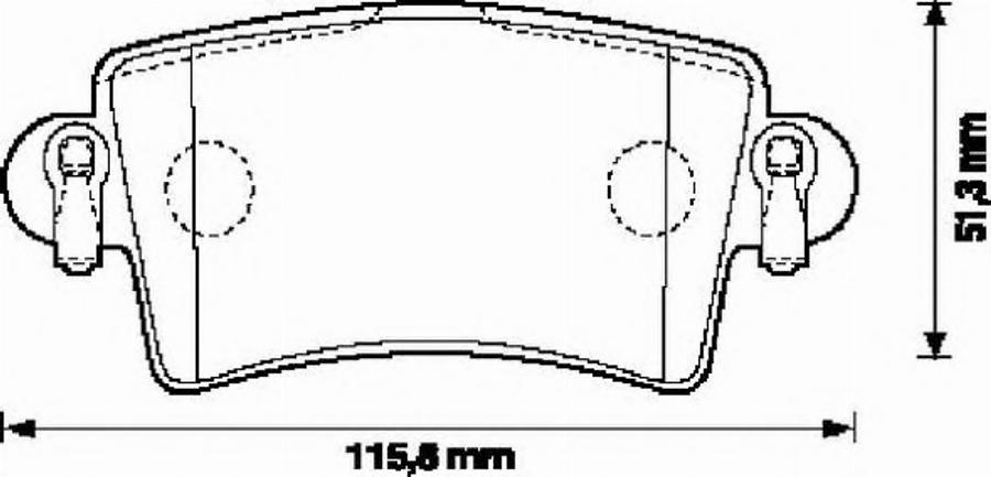 BENDIX Braking 573055 B - Гальмівні колодки, дискові гальма autozip.com.ua