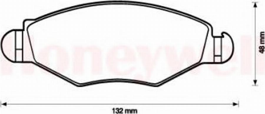 BENDIX Braking 573051B - Гальмівні колодки, дискові гальма autozip.com.ua