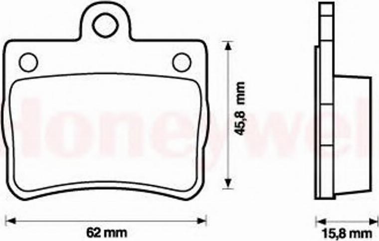 BENDIX 573053B - Гальмівні колодки, дискові гальма autozip.com.ua