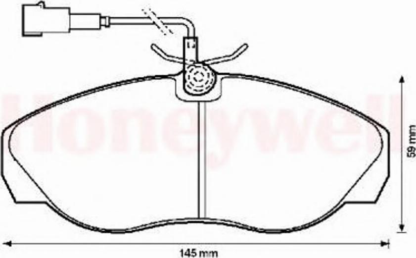 BENDIX 573060B - Гальмівні колодки, дискові гальма autozip.com.ua