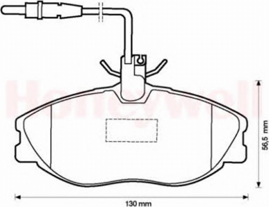 BENDIX 573000 B - Гальмівні колодки, дискові гальма autozip.com.ua