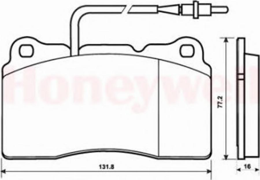 BENDIX Braking 573001B - Гальмівні колодки, дискові гальма autozip.com.ua