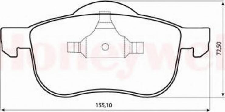 BENDIX 573003 B - Гальмівні колодки, дискові гальма autozip.com.ua