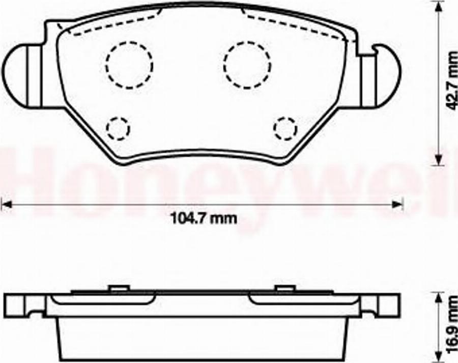 BENDIX 573010 B - Гальмівні колодки, дискові гальма autozip.com.ua