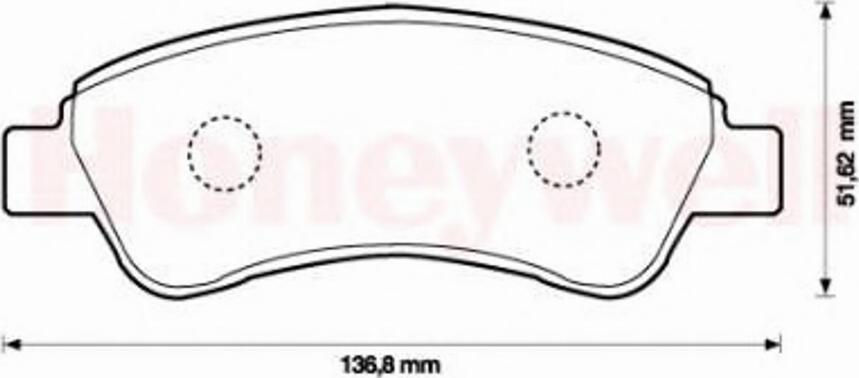 BENDIX 573030 B - Гальмівні колодки, дискові гальма autozip.com.ua