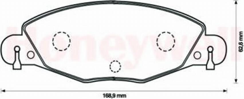 BENDIX 573029 B - Гальмівні колодки, дискові гальма autozip.com.ua