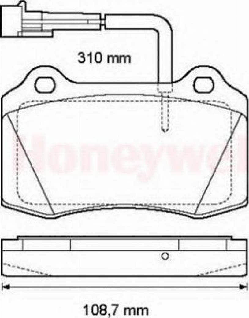 BENDIX 573079B - Гальмівні колодки, дискові гальма autozip.com.ua