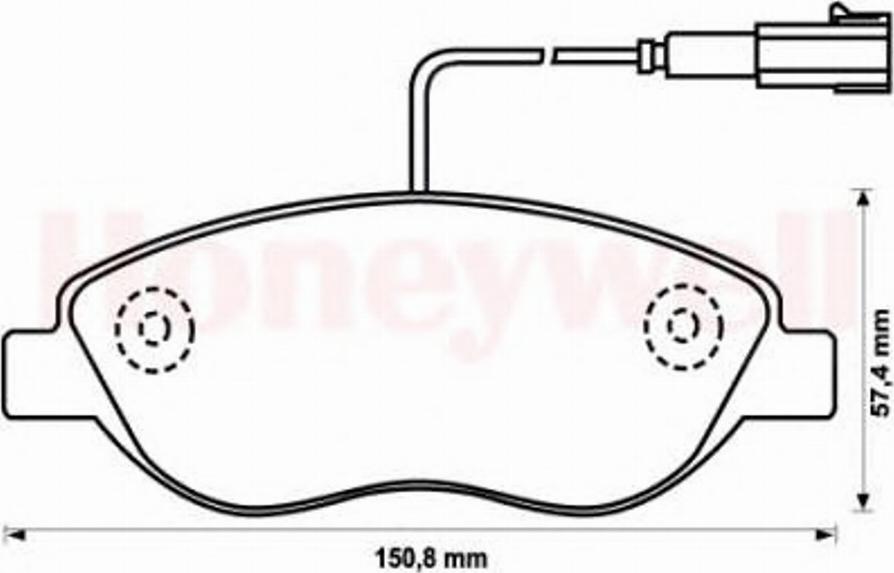 BENDIX 573076 B - Гальмівні колодки, дискові гальма autozip.com.ua