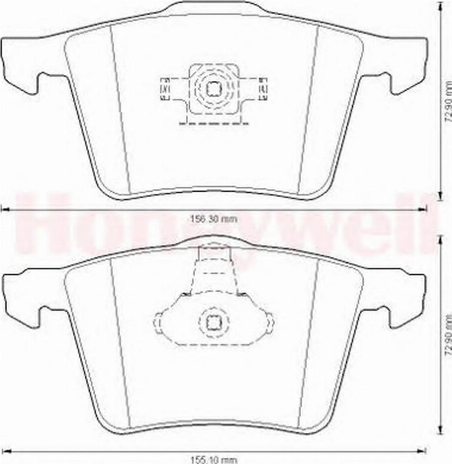 BENDIX 573199B - Гальмівні колодки, дискові гальма autozip.com.ua