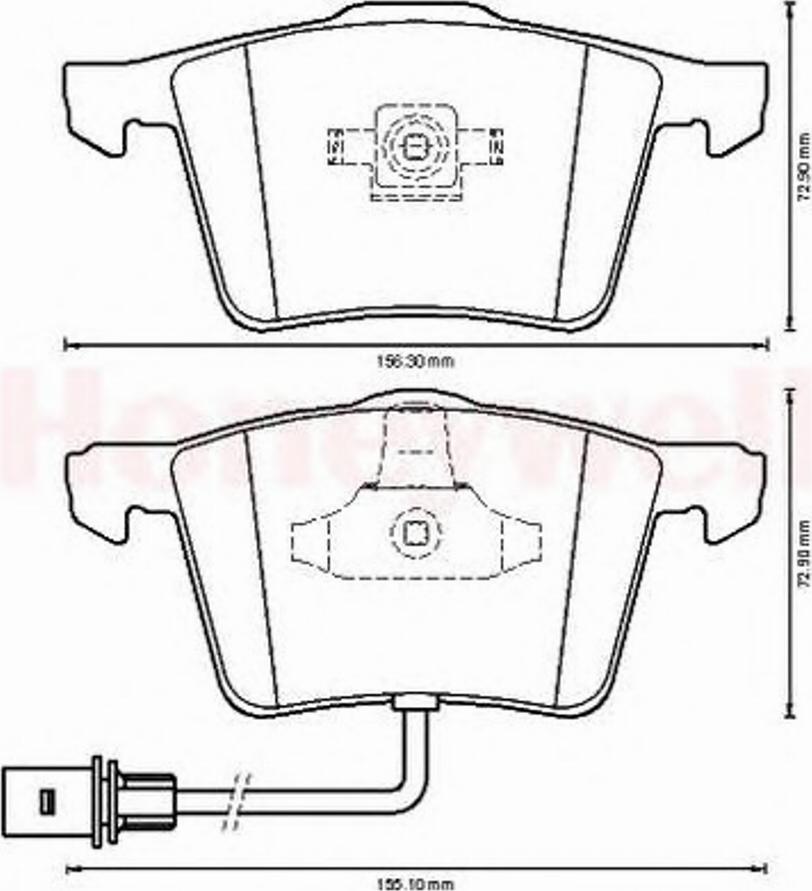 BENDIX 573196B - Гальмівні колодки, дискові гальма autozip.com.ua