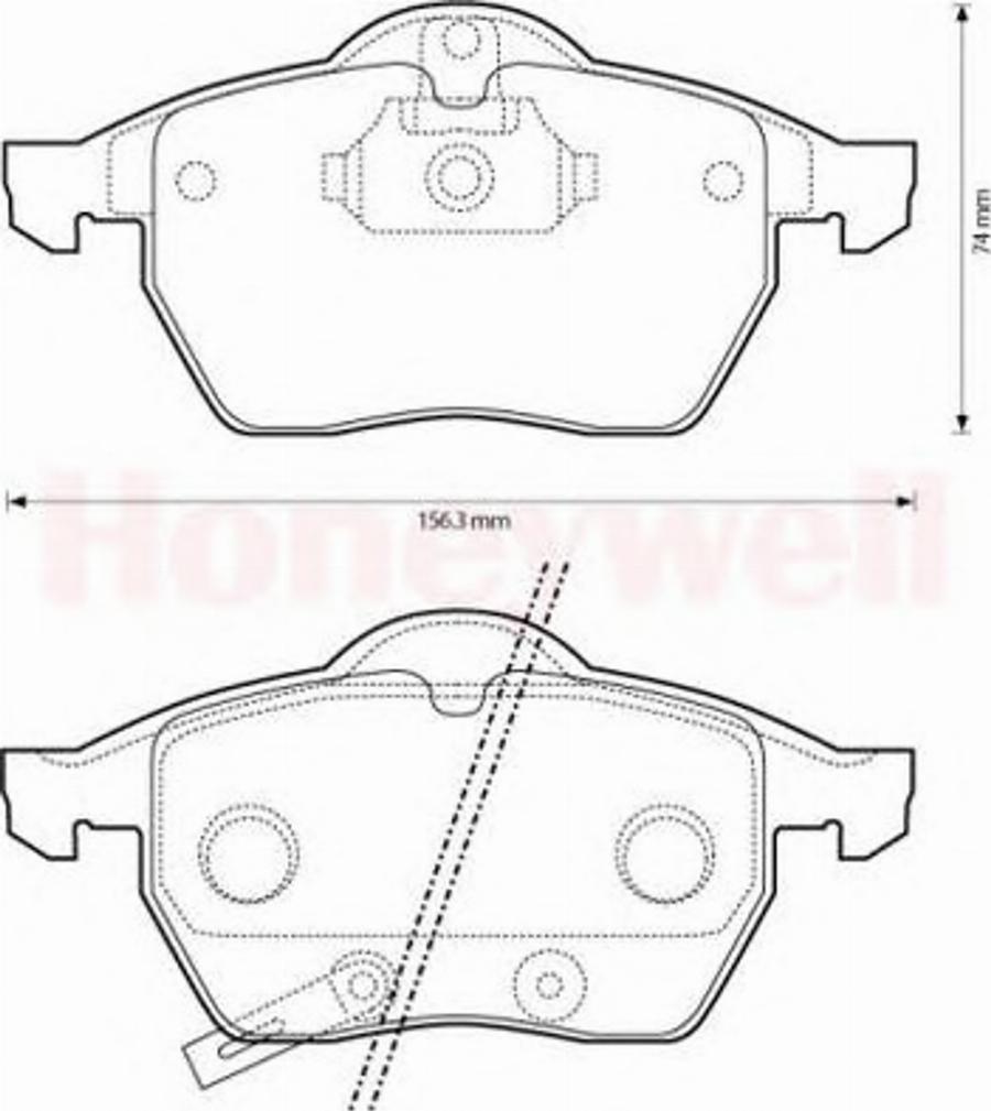 BENDIX 573146B - Гальмівні колодки, дискові гальма autozip.com.ua