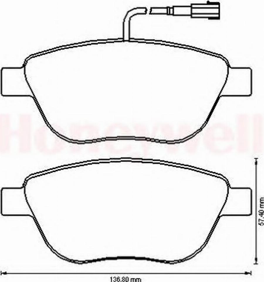 BENDIX 573165B - Гальмівні колодки, дискові гальма autozip.com.ua