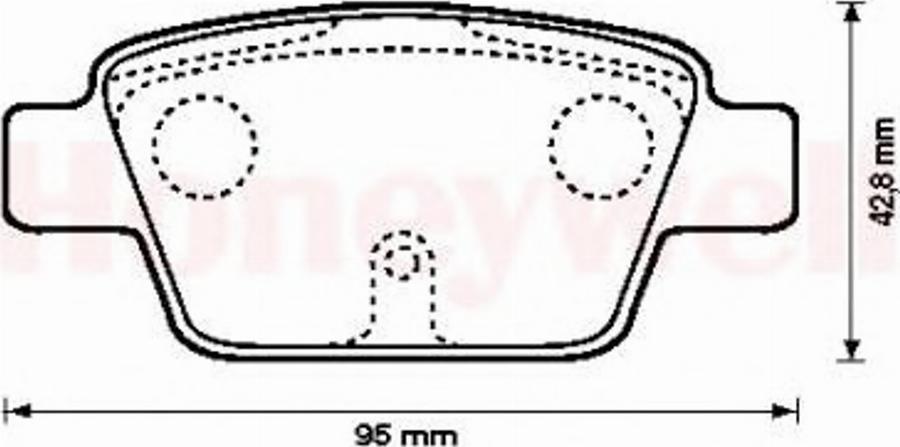 BENDIX 573105B - Гальмівні колодки, дискові гальма autozip.com.ua