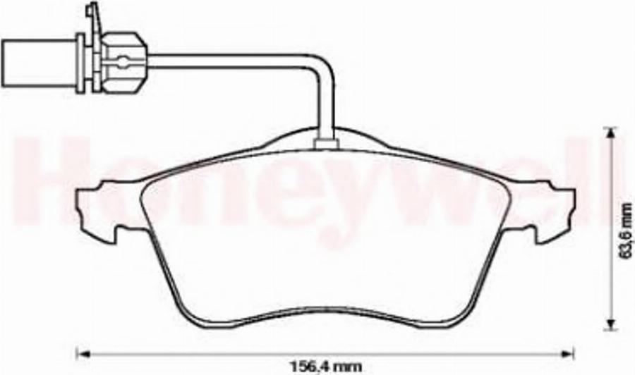 BENDIX 573106B - Гальмівні колодки, дискові гальма autozip.com.ua