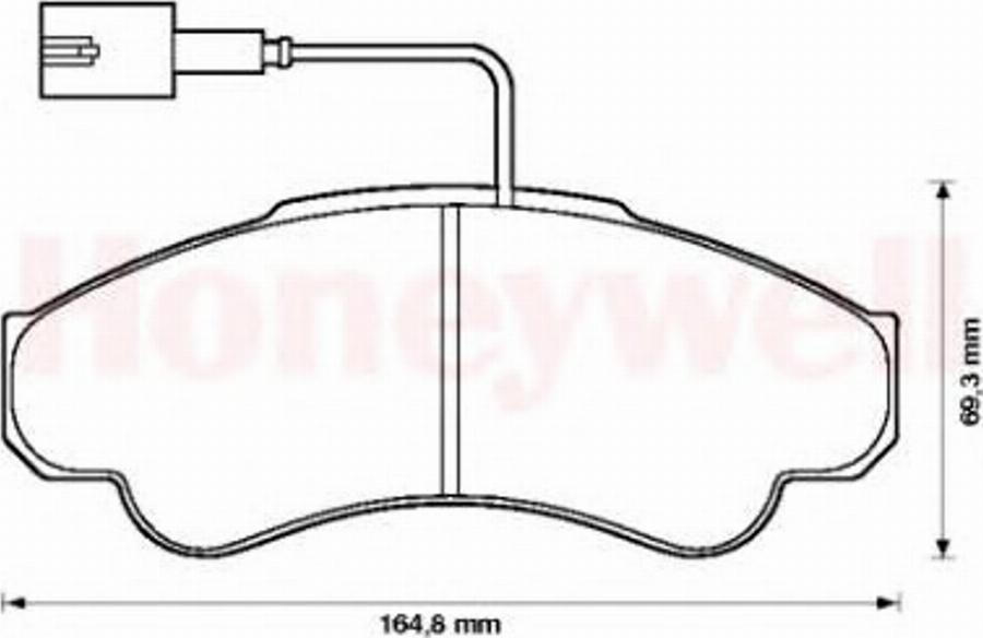 BENDIX 573114B - Гальмівні колодки, дискові гальма autozip.com.ua