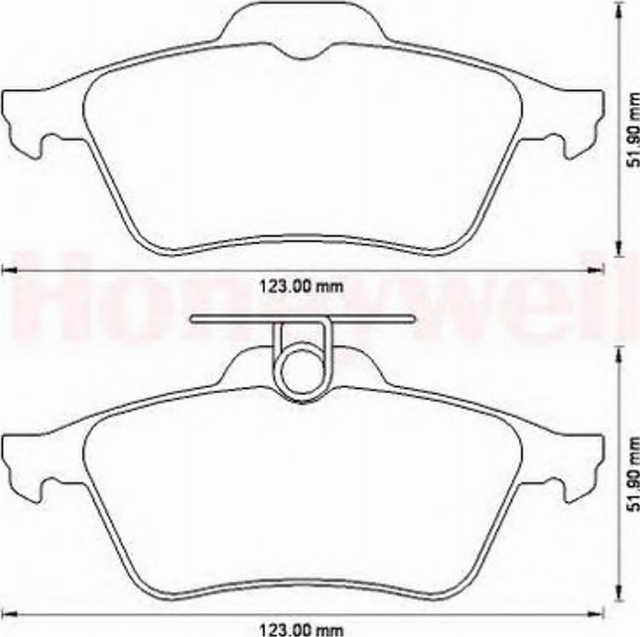 BENDIX 573186B - Гальмівні колодки, дискові гальма autozip.com.ua