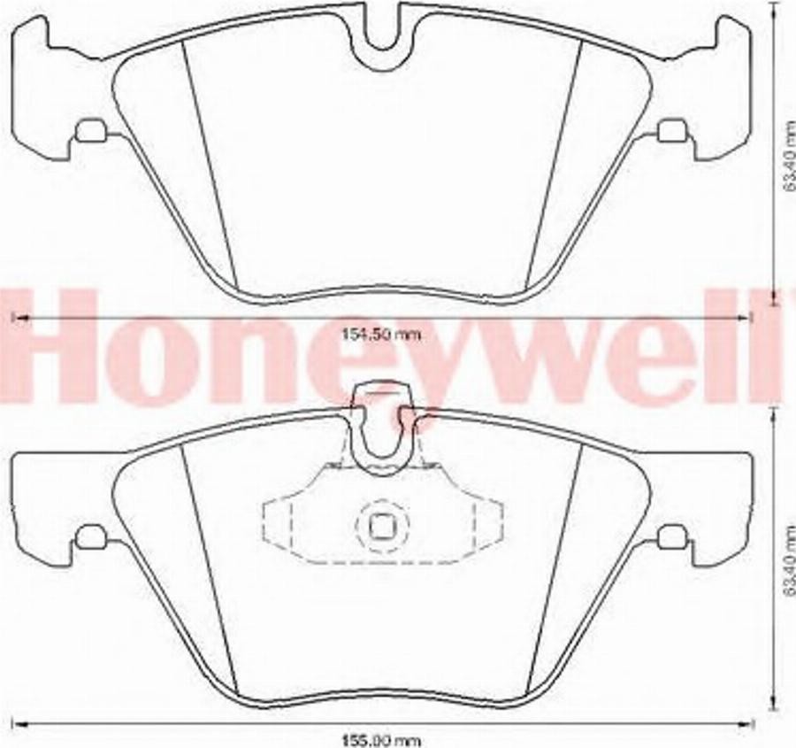 BENDIX 573188B - Гальмівні колодки, дискові гальма autozip.com.ua