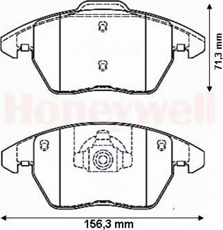 BENDIX 573134B - Гальмівні колодки, дискові гальма autozip.com.ua