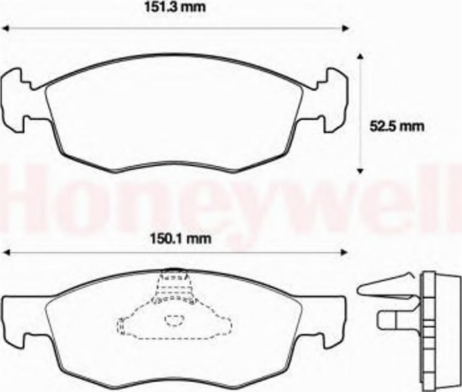 BENDIX 573130B - Гальмівні колодки, дискові гальма autozip.com.ua