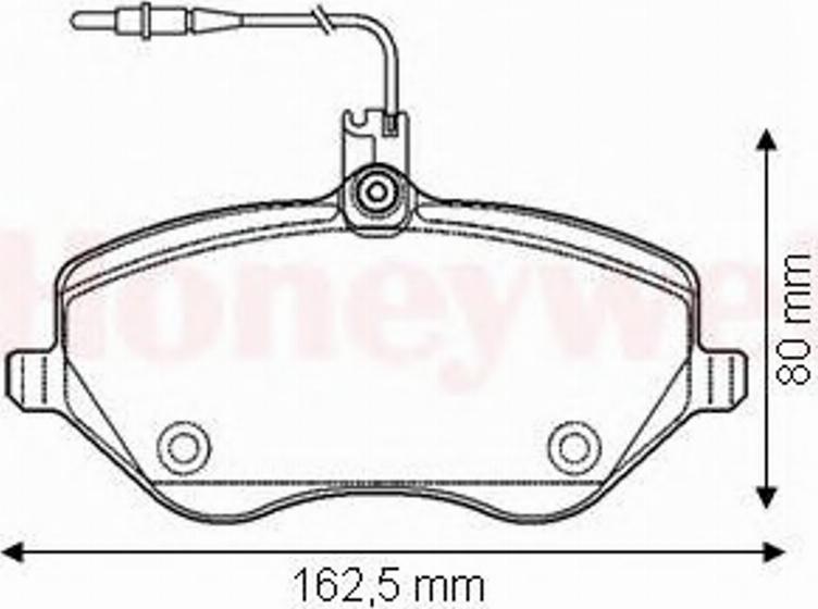 BENDIX 573131B - Гальмівні колодки, дискові гальма autozip.com.ua