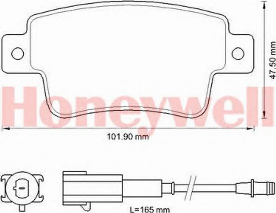 BENDIX 573345B - Гальмівні колодки, дискові гальма autozip.com.ua