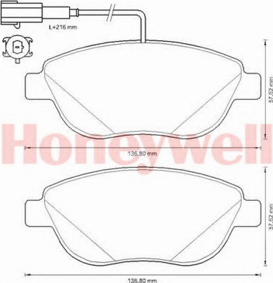 BENDIX 573306B - Гальмівні колодки, дискові гальма autozip.com.ua